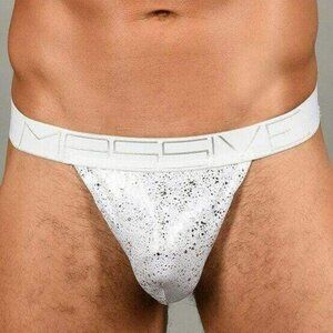 91483 Andrew Christian MASSIVE Snow Lattice Thong